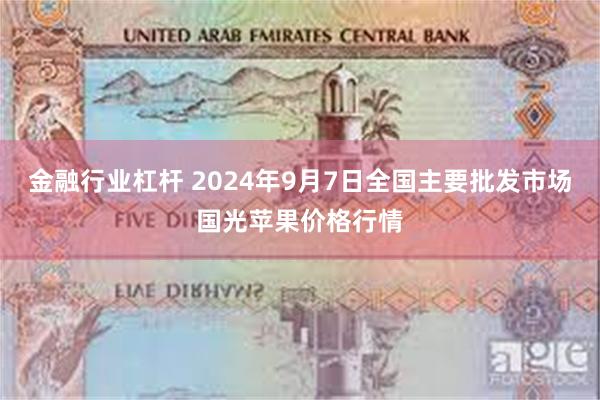 金融行业杠杆 2024年9月7日全国主要批发市场国光苹果价格行情