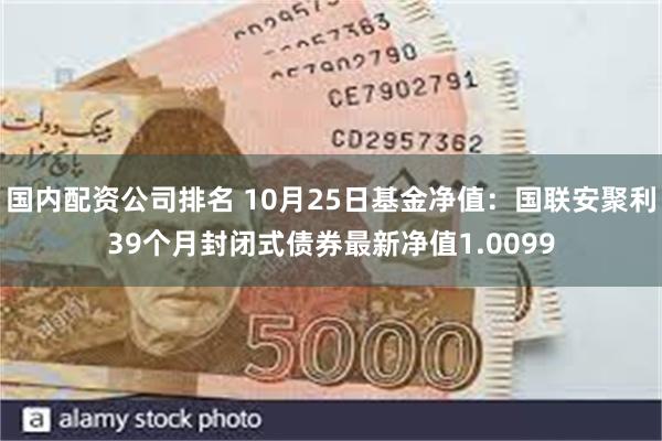 国内配资公司排名 10月25日基金净值:国联安聚利39个月封闭式债券最新净值1.0099