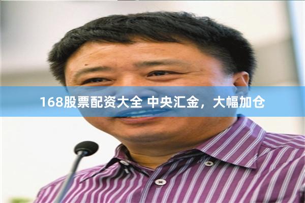 168股票配资大全 中央汇金,大幅加仓