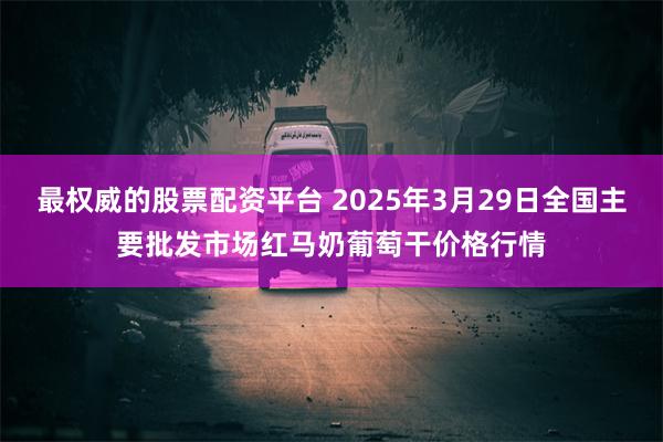 最权威的股票配资平台 2025年3月29日全国主要批发市场红马奶葡萄干价格行情