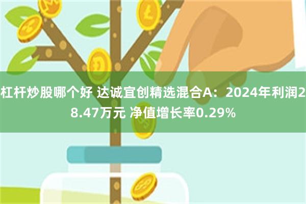杠杆炒股哪个好 达诚宜创精选混合A：2024年利润28.47万元 净值增长率0.29%