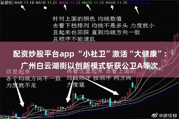 配资炒股平台app “小社卫”激活“大健康”：广州白云湖街以创新模式斩获公卫A等次