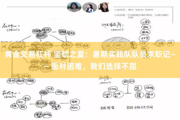 黄金交易杠杆 坚韧之夏：暑期实践队队员求职记—— 面对困难，我们选择不屈
