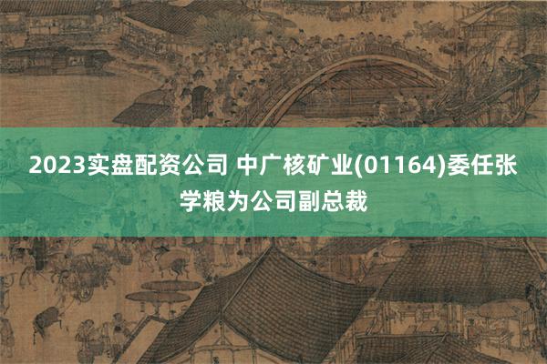 2023实盘配资公司 中广核矿业(01164)委任张学粮为公司副总裁